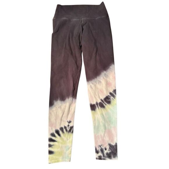 Electric Rose tie dye leggings black sz Small high rise cotton - Picture 2 of 6